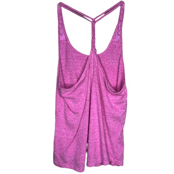 I’m in Love with Derek Women’s Pink Racerback Tank Braided Lace Straps Size M - Picture 3 of 5